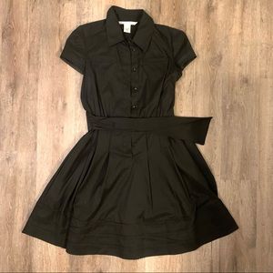 Diane Von Furstenburg Black Short Sleeve Dress - Size 6 Christmas Dress